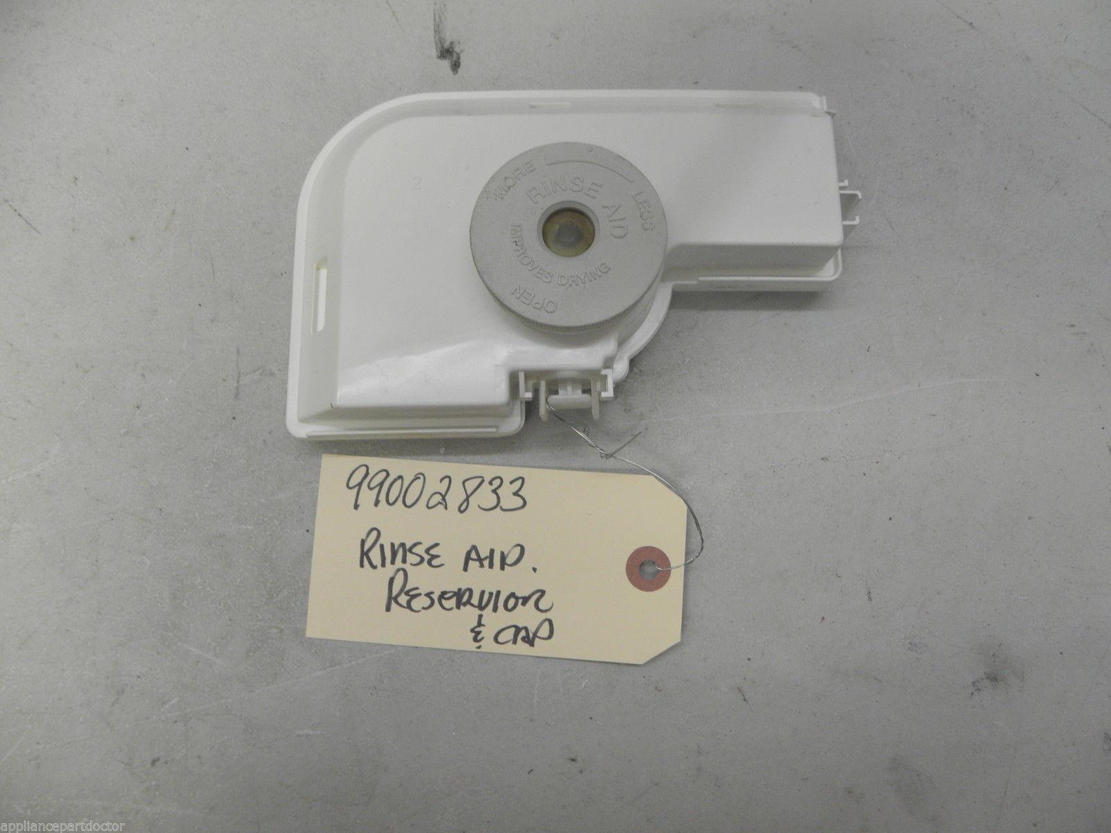 MAYTAG DISHWASHER 99002833 903656 RINSE AID RESERVOIR USED PART ASSEMBLY MAYTAG DISHWASHER 99002833 903656 RINSE AID RESERVOIR USED PART ASSEMBLY